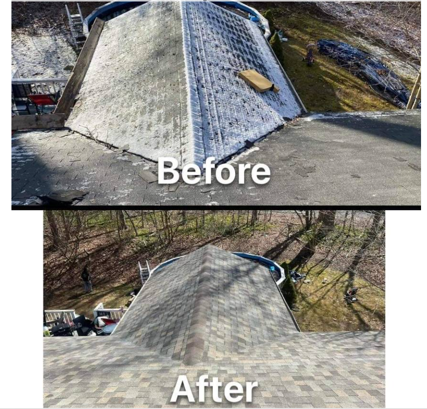 Shingle Roof Before & After